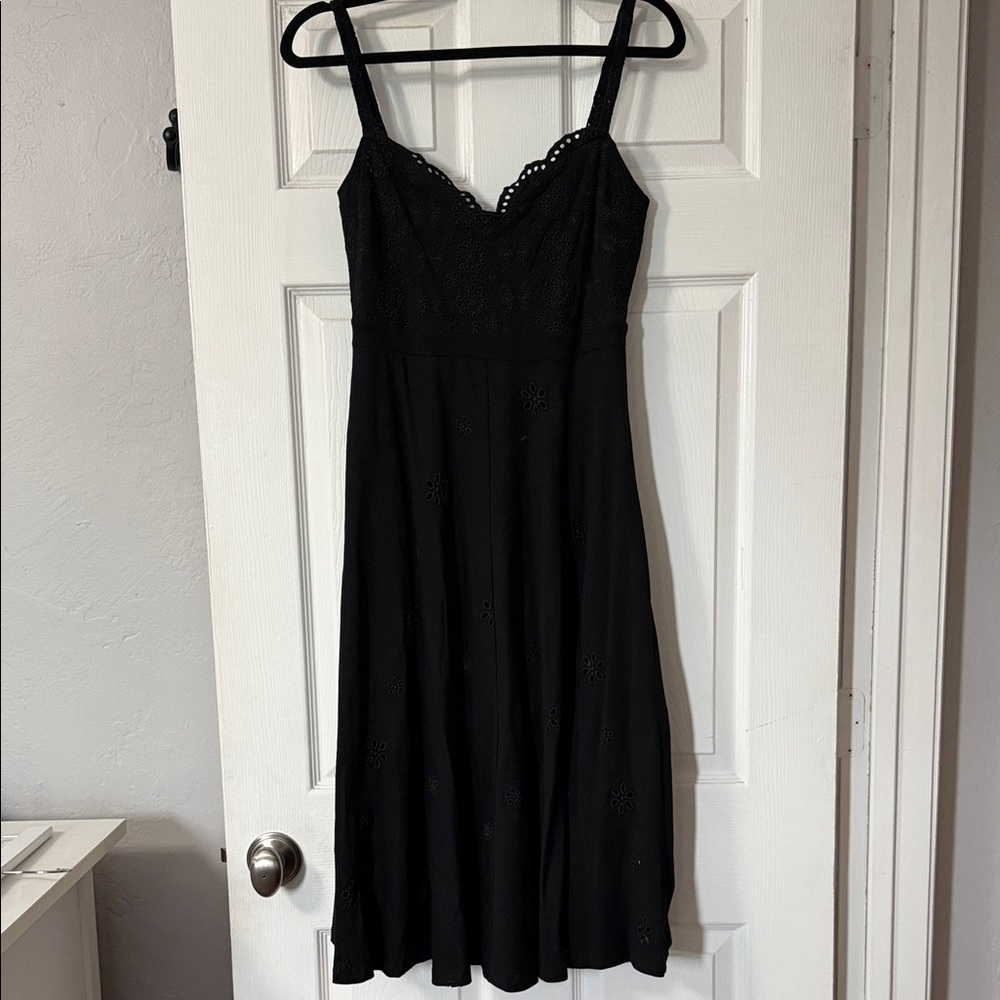 Desigual Black Dress with Intricate Patterns